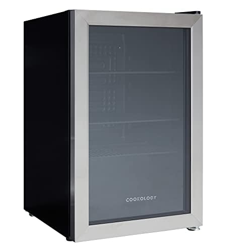 Cookology CBC70SS Under-Counter Fridge, 70 Litre Beer, Wine and Drinks Fridge with Adjustable Temperature Control, Energy Efficient - in Stainless Steel