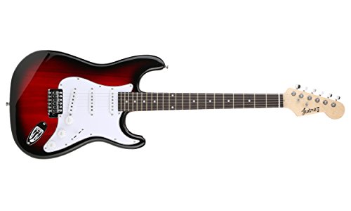 Image of Juarez JRZ-ST38-RDS Electric Guitar Kit, Right Handed RDS with Case /Bag and Picks (Red Sunburst)
