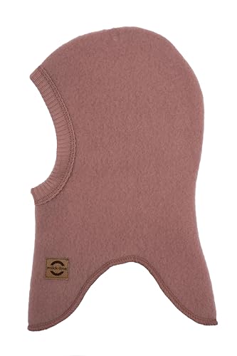 Bonnet cagoule Mikk-line en laine burlwood taille 86-92 pour enfant