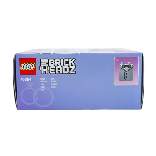 Lego® 40384 BrickHeadz Sposo – Lego® giocattolo da costruzione – Creativo Lego® set da costruzione e da collezione – Personalizzabile Lego® matrimonio sposo matrimonio - Lego - Immagine 4