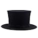 WSNMING Folding Top Hat-Magicianâ€™s Collapsible Black Top Spring Hat Magic Trick Essential Prop Stage Accessories Gimmick