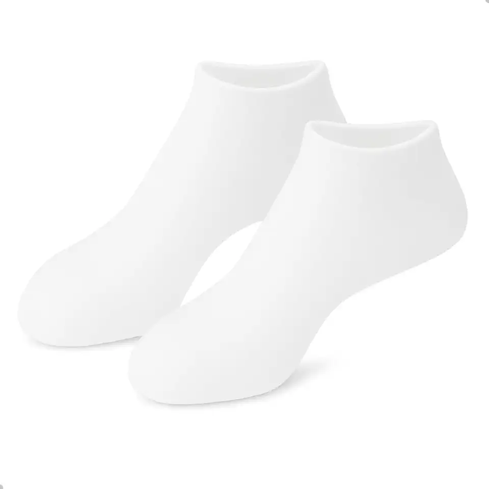 Meia Para Hidratação dos Pés Rachados Ressecados Reutilizável Uso Diário de 20 a 30 Minutos com Creme Hidratante De Sua Preferencia Veste 34-39 Federal's Store (Rosa)