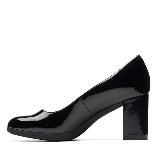 Clarks 261741064055 Women'S Bayla Skip Pump, Black Patent Synthetic thumb #5