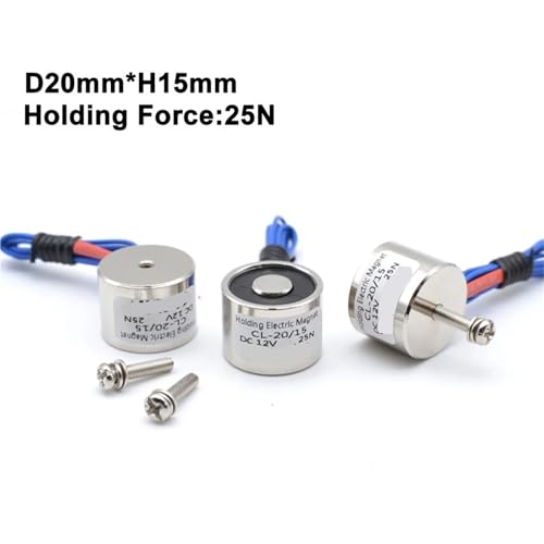 Solénoïde 12V aimant de maintien électrique d20 ventouse 2,5kg - 3