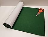  Fablon – Rollo de fieltro adhesivo verde terciopelo/tapete/450 mm de ancho x 5 metros