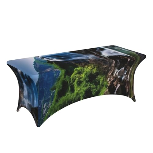 Nappe extensible ajustée et lavable pour table de buffet infroissable - 4