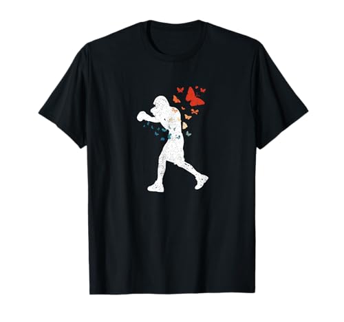 Boxer Float Like Butterfly Sting Bee Love Boxing Silhouette T-Shirt