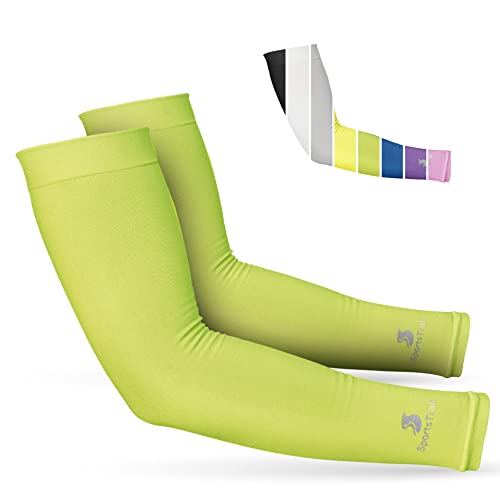Image of SportsTrail Cooling Arm Sleeves for Men & Women - Breathable, UV Sun Protection, Sports Arm Sleeves for Women, Men & Youth