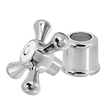 Prise en main confortable : la conception ergonomique offre une prise en main confortable, empêchant et facilitant le serrage et la fermeture du robinet, remplacement de la poignée du robinet de salle de bain, poignée du robinet d'eau en cuivre