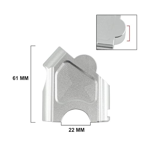 Abrazadera elevada para manillar que soluciona el dolor de espalda en moto 5