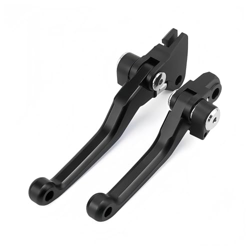 Leviers de frein et d'embrayage réglables moto noir en aluminium haute précision