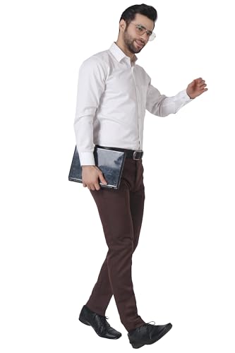 Image of MALENO Men's Regular Fit Polycotton Trouser Pant's Formal Trouser Casual Trouser Pant Combo (Pack of 2)