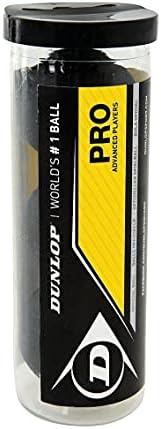 DUNLOP PRO Squash Balls - Tube of 3