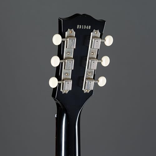 Gibson 1958 Les Paul Junior Double Cut VOS NH Ebony #831348 – Guitare Électrique à Coupe Simple - Les Beatles, Paul McCartney, John Lennon, RIngo Starr, George Harrison Gibson 1958 Les Paul Junior Double Cut VOS NH Ebony #831348 - Guitare Électrique à Coupe Simple – Image 6