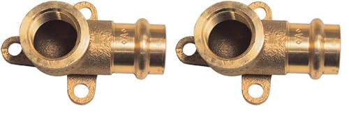 Cornat Press-Wandscheibe Innengewinde 18 mm x 1/2Zoll, 1 Stück, rotguss, T65721812B 18 mm x 1/2 Zoll Innengewinde (Packung mit 2)