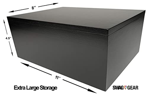 Wooden Storage Box with Lid - Wooden Keepsake Boxes - Premium Quality Dovetail Design