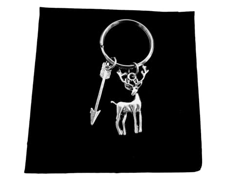 Deer Hunter, Bow Hunter Arrow Key Chain, Archers Key Chain,