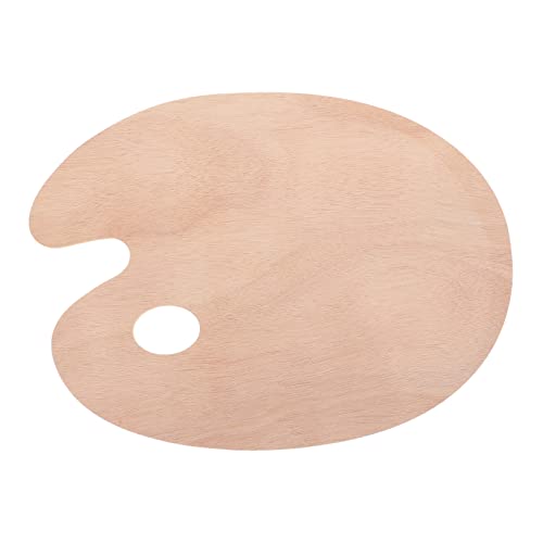 ERINGOGO Wooden Oil Painting Palette Thick Larch Wood Mixing Tray for Artists Beginners
