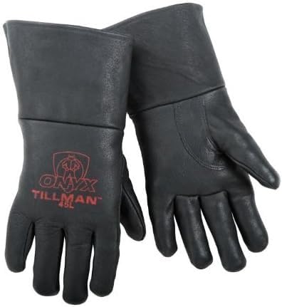 Tillman 45 Top Grain Pigskin Foam Lined Thumb Strap MIG Welding Gloves, Medium