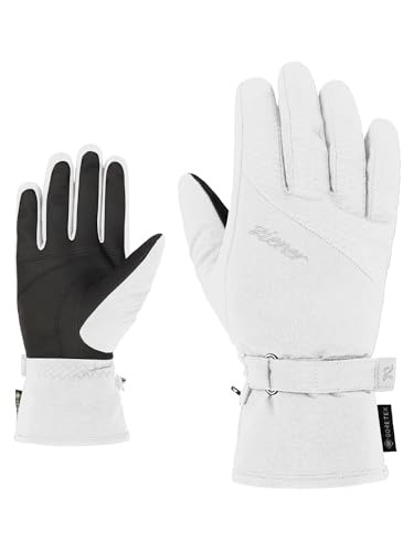 Ziener Damen Klaire Ski-Handschuhe/Wintersport | Gore-Tex, sehr warm, White Fog, 8