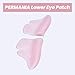 PERMANIA Silicone Under Eye Pads, Soft Lash Lift Rods Extreme Eyelash Curler Reusable for Lower Lash Perm Makeup Beauty Tool (Pink)