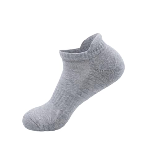 Men's Sports Socks Sweat Absorbent Breathable Cotton Socks Running Socks Solid Color Short Basketball Socks