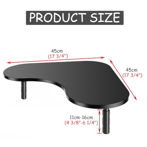 Support de moniteur d'angle en métal réglable pour écran incurvé - 7