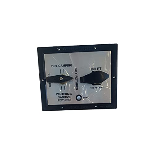 Anderson Brass - MANRV101-FM - 4 Function - RV Fill Station - Anderson Valve - W/Check Valve and Plate