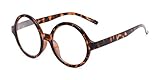 Readers.com Reading Glasses: The Architect Reader, Plastic Round Style for Men and Women - Tortoise,...
