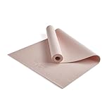Myga Yoga Mat with Carry Strap – Non-Slip, Lightweight & Durable Exercise Mat for Yoga, Pilates & Fitness – Sweat-Resistant & Easy to Clean – 173cm x 61cm x 4mm – Blush