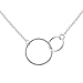 Produktbild SILVEGO Damen Halskette aus 925 Sterling Silber mit Anhänger verbundene Ringe Together Forever