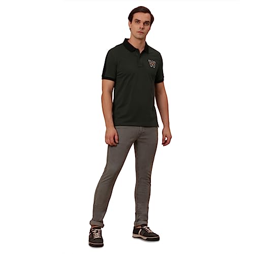 Image of Wrangler Men's Solid Green Polo T- Shirt