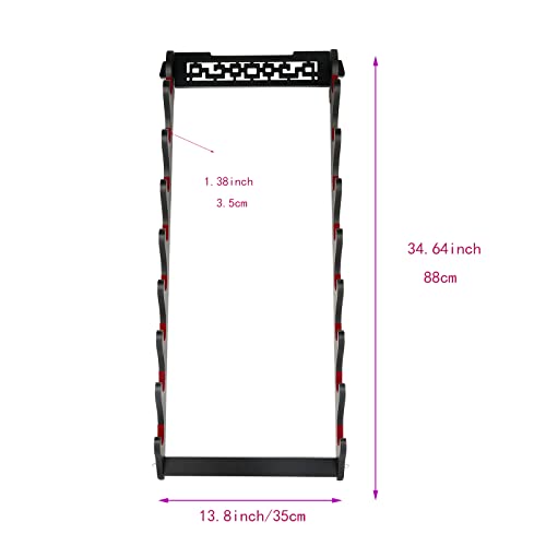 GUIIYLGG Sword Holder Katana Wall Mount - 8 Tier Samurai Sword Display Rack Wand Wakizashi Tanto Wall Hanger Sword Rack Sword Stand Display by GUIIYLGG - Image 2