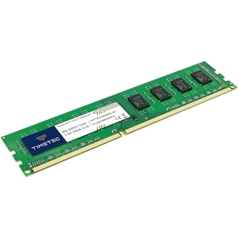 Timetec 32GB KIT(4x8GB) DDR3 1333MHz PC3-10600 Non-ECC Unbuffered 1.5V CL9 2Rx8 Dual Rank 240 Pin UDIMM PC Desktop Computer Memory RAM Module Upgrade (32GB KIT(4x8GB)) DDR3 32GB KIT(4x8GB) 상세이미지 6