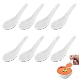 Cucharas prácticas: cucharas de aperitivo pequeñas para sopas, cereales, sumergibles, especias, etc. las cucharas cerámicas también se pueden usar como cucharas, cucharas, y las cucharas japonesas también se pueden usar como cucharas de aperitivo, cucharas de postre, cucharas laterales, cucharas de aceite, cucharas de crema, cucharas de grasa, etc.