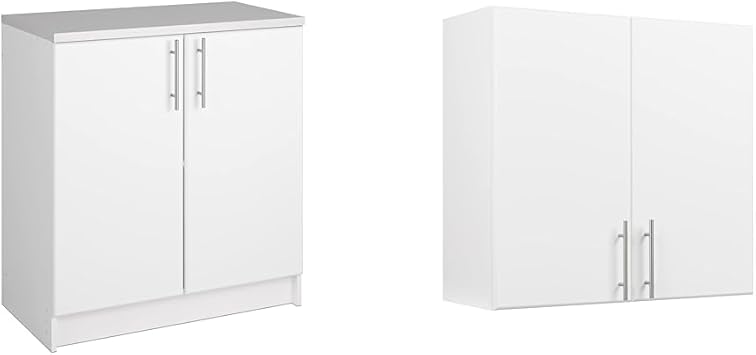 Prepac Elite 32" Base & 32" Wall Storage Cabinets - Thumbnail 2