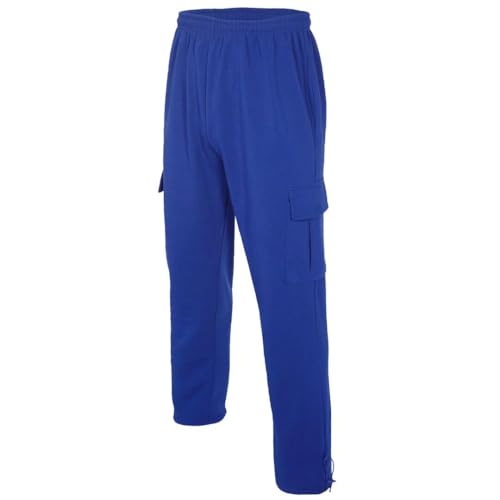 Mens Fleece Cargo Sweatpants Multi-Pocket Loose Casual M-5XL Tall and Big Size2