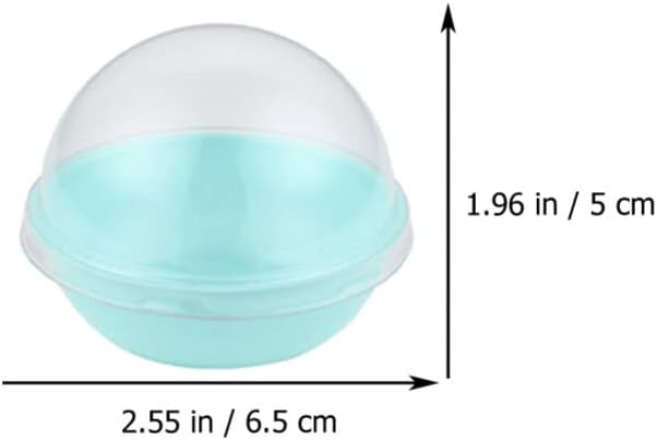 Hemoton 100pcs Mini Cake Containers with Dome Lid Individual Moon Cake Packaging Boxes for Desserts and -yolk Puff for Baking and Gifting