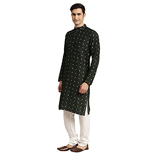 Sojanya (Since 1958 Men'S Cotton Self Design Only Long Kurta3