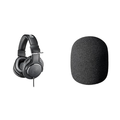 �y�Z�b�g�����z�I�[�f�B�I�e�N�j�J ATH_M20x�v���t�F�b�V���i�����j�^�[�w�b�h�z�� �L�� �X�^�W�I���R�[�f�B���O/�y����K/�~�L�V���O/DJ/�Q�[��/���j�^�[�w�b�h�t�H��/�L�� �y�������K�i�z�u���b�N + AT8176 �E�B���h�X�N���[�� �K���@��: 