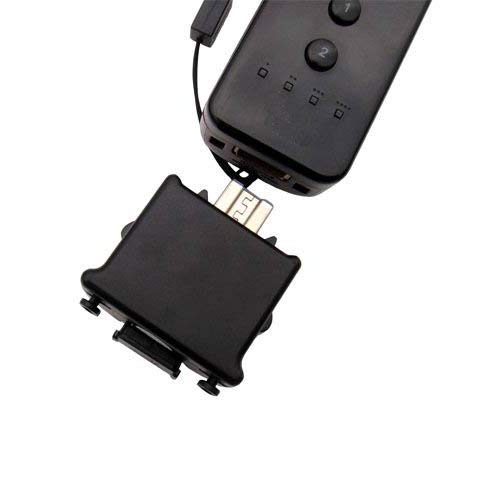 OSTENT Motionplus Motion Plus + Silicone Case for Nintendo Wii Remote Controller Game Color Black