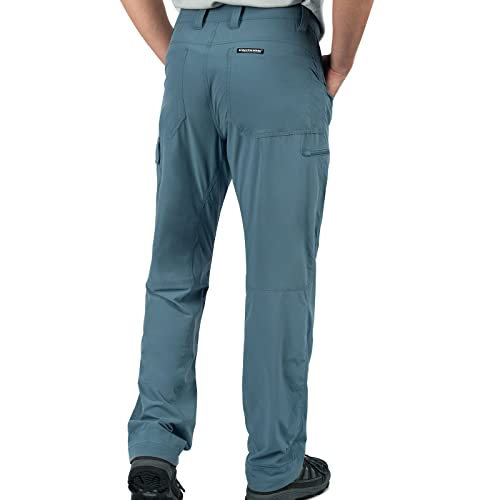 Kastking Wind Crest Fishing Hiking Pants, Water Repellent Lightweight Mens Travel Climbing Pants, Upf 50+ Stretch Material Slate Blue #TOP1