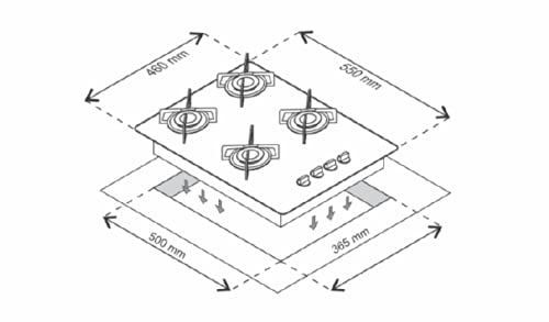 COOKTOP 4 BOCAS ULTRA CHAMA PRETO TREMPE ARAMADA BIVOLT