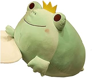 BOBOA Frog Plush Pillow, Frog Plush Toy, Soft and Cute Frog Plush Cushion, Stuffed Plush Animal Pillow Best Gift for Boys and Girls
