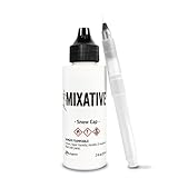 Ranger White Alcohol Ink - New 2021 Larger 2oz Size - Tim Holtz Mixative - Snow Cap Color - Mix with...