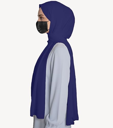 Image of Premium Georgette Hijab for Women, Lightweight and Breathable | 180x70 cm