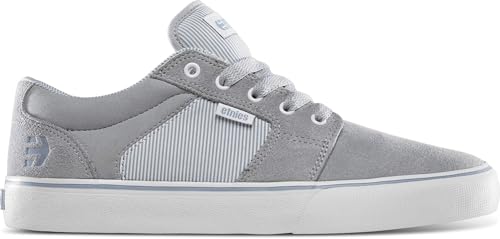 Image of Etnies Barge LS - Classic Skate Look, Slim Vulcanized Silhoutte, Hefty Armored Collar, Reinforced Vulc - Cement - 7