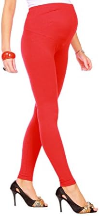 FUTURO FASHION Womens Maternity Leggings Full Ankle Length Cotton Leggings Comfortable Maternity Leggings for Ladies Soft Pregnancy Pants Belly Support, Size 8-22