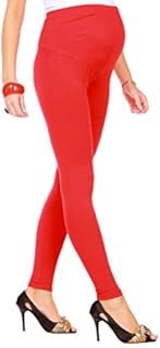 FUTURO FASHION Womens Maternity Leggings Full Ankle Length Cotton Leggings Comfortable Maternity Leggings for Ladies Soft Pregnancy Pants Belly Support, Size 8-22