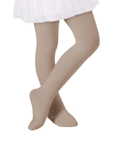 Image of Century Star Girls Ballet Tights for Toddler Kids Dance | Ultra Soft, Opaque, Stretchy With A Comfy Fit-Ideal For Ballet Dance, School Uniforms, Recitals, Halloween And Daily Wear.